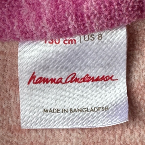 Hanna Andersson Heathered Colorblock Polarfleece Pullover size 8 - Picture 3 of 9